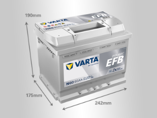 Slika 12V060D EFB BLUE Varta